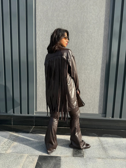 Fringes leather set - Jeno