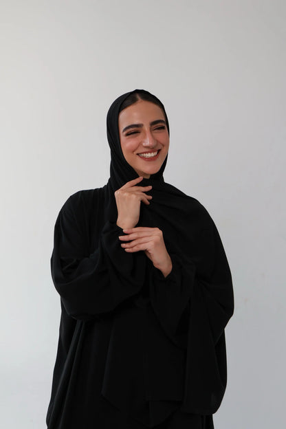 The Prayer Abaya - Plain Black - marmelade