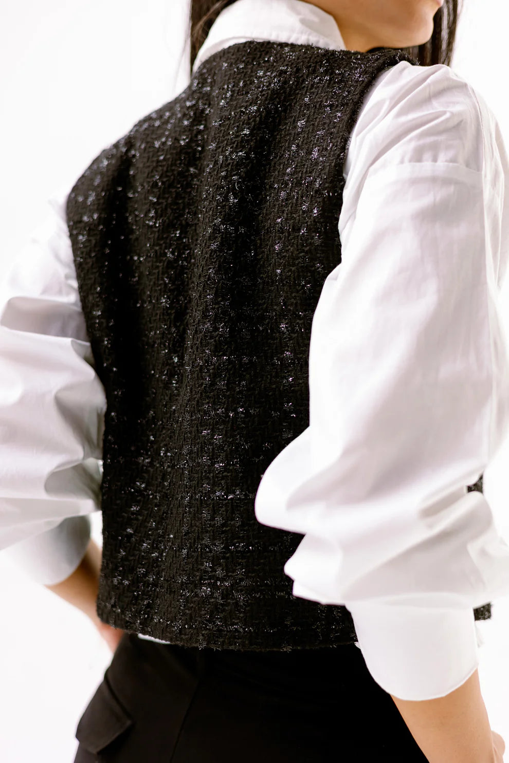 Black ivy vest - Noha Designs