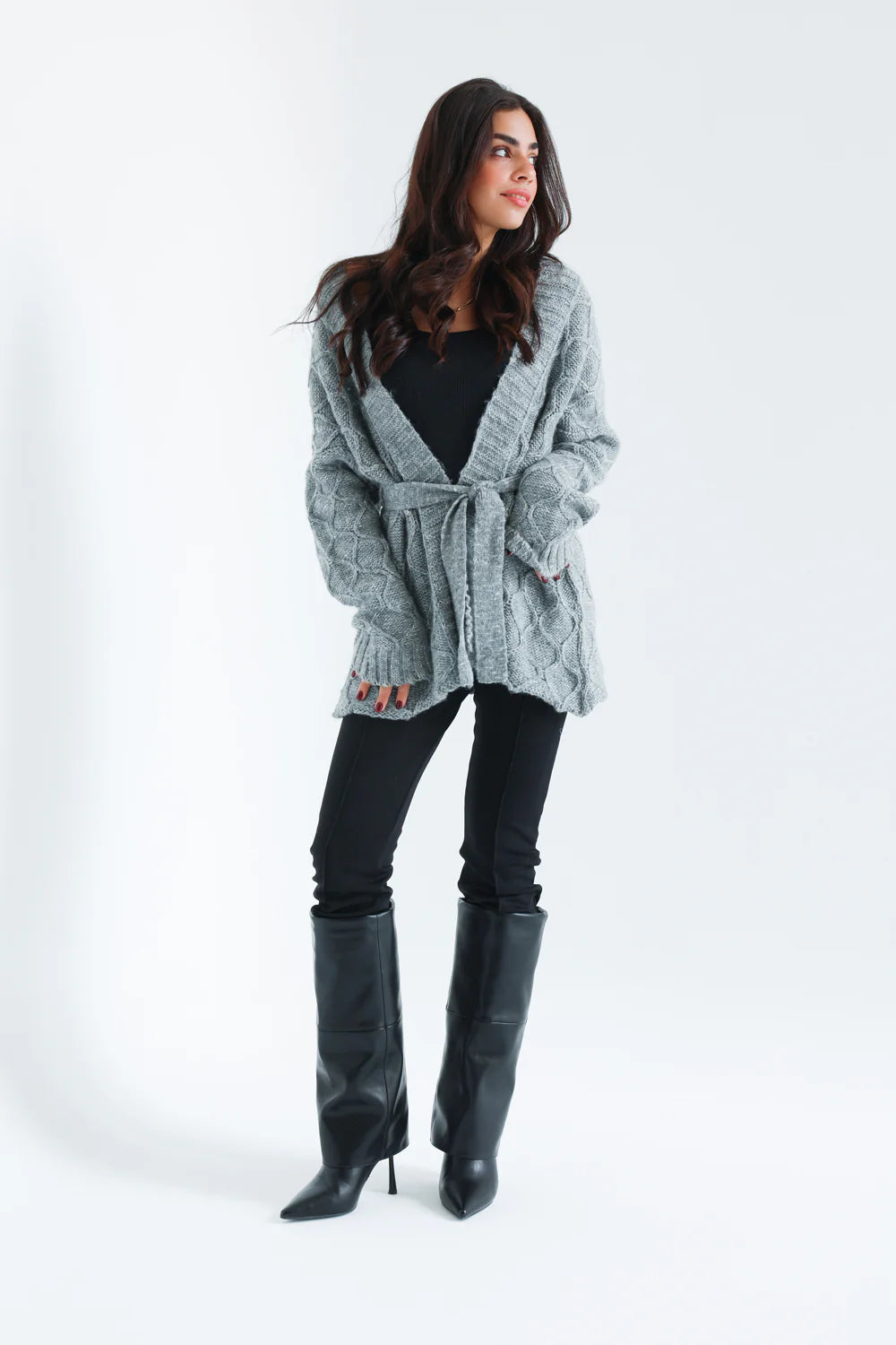 The fog knit cardigan - Sara salama