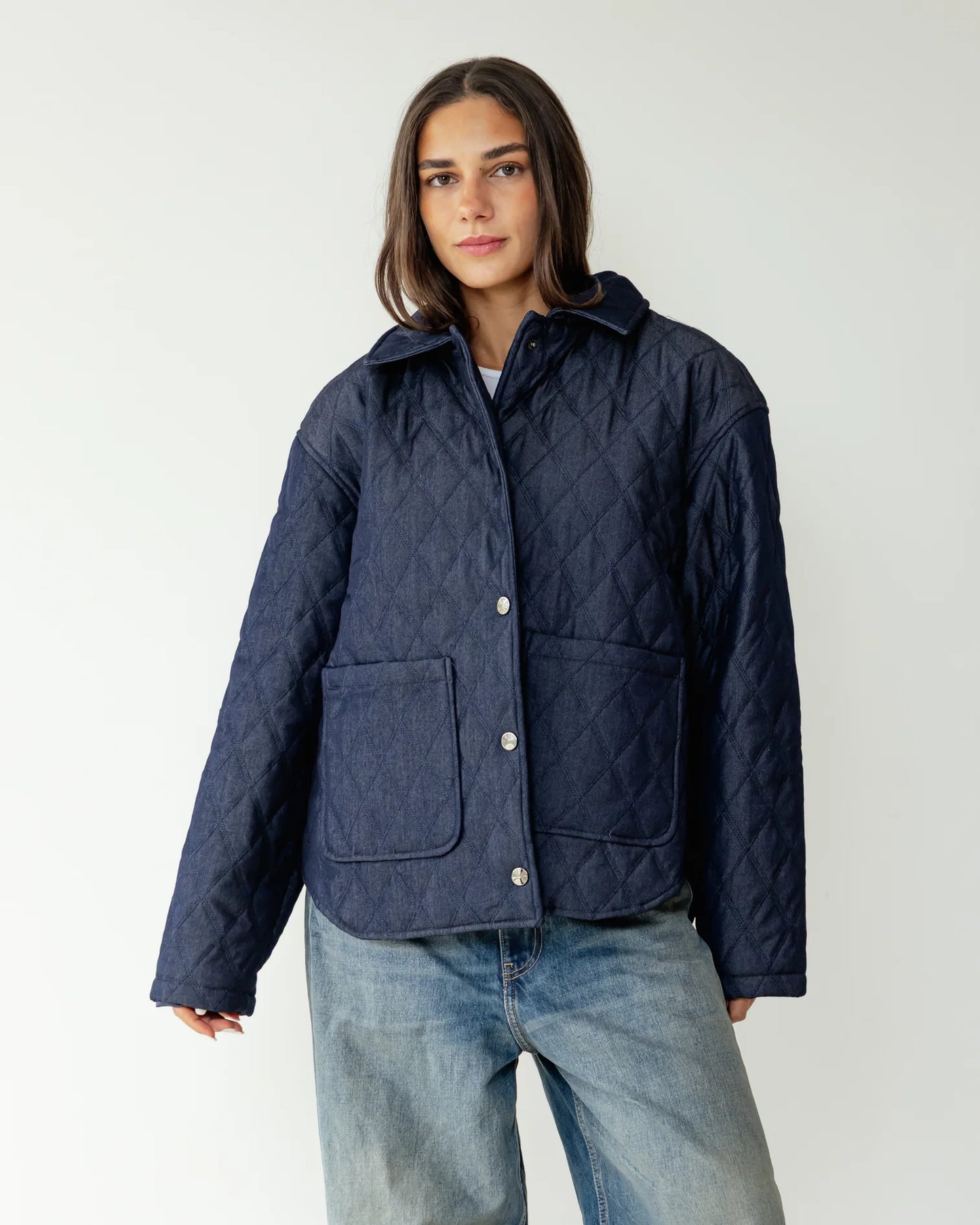 Denim Puffer Jacket - ASCIA