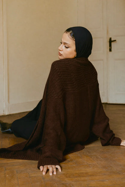 Knit hug cardigan - Double anne