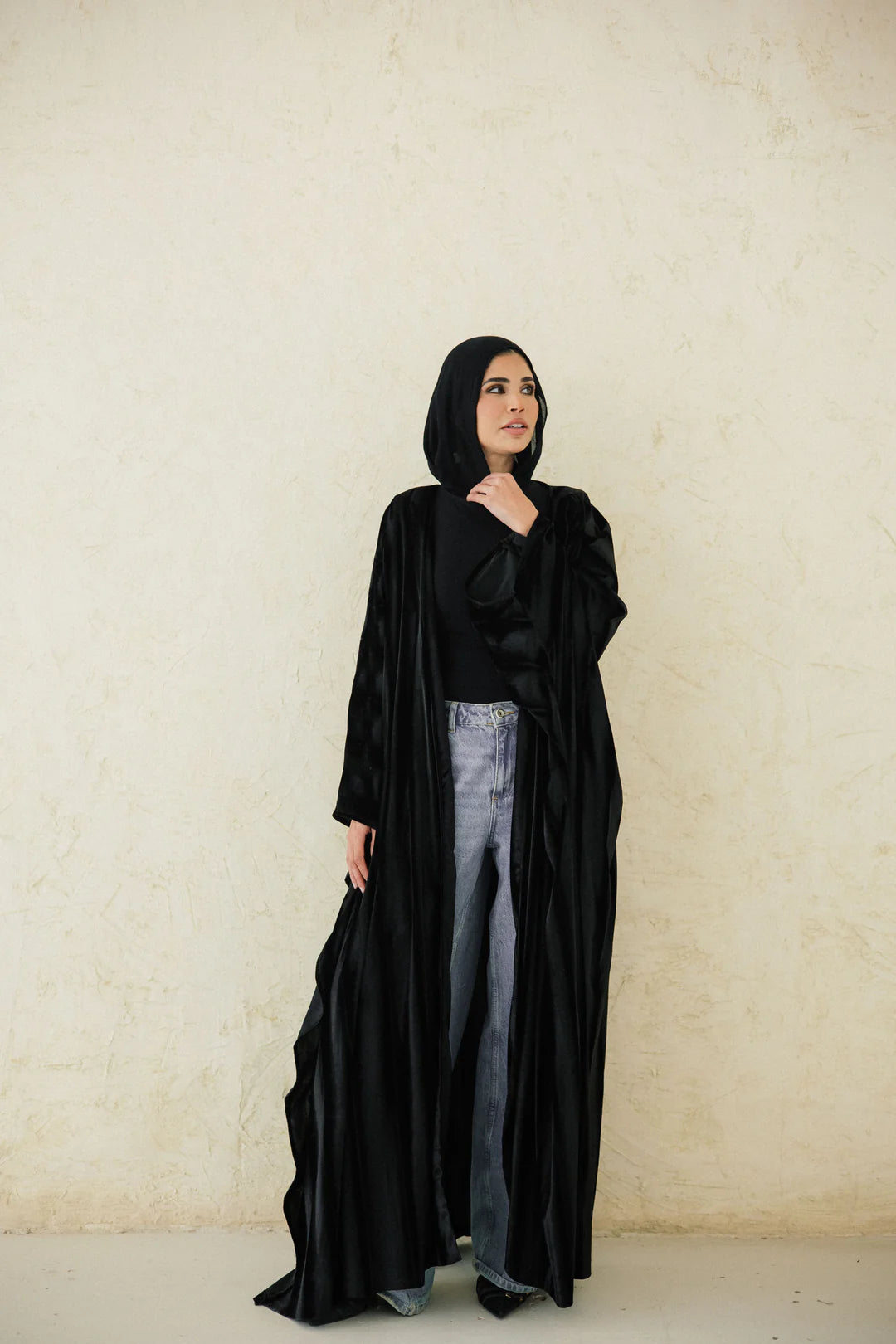 DRAPED VELVET KAFTAN -Taj