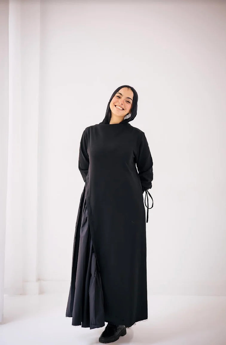 Melton x poplin dress Winter edition (Regular) - NOTCH