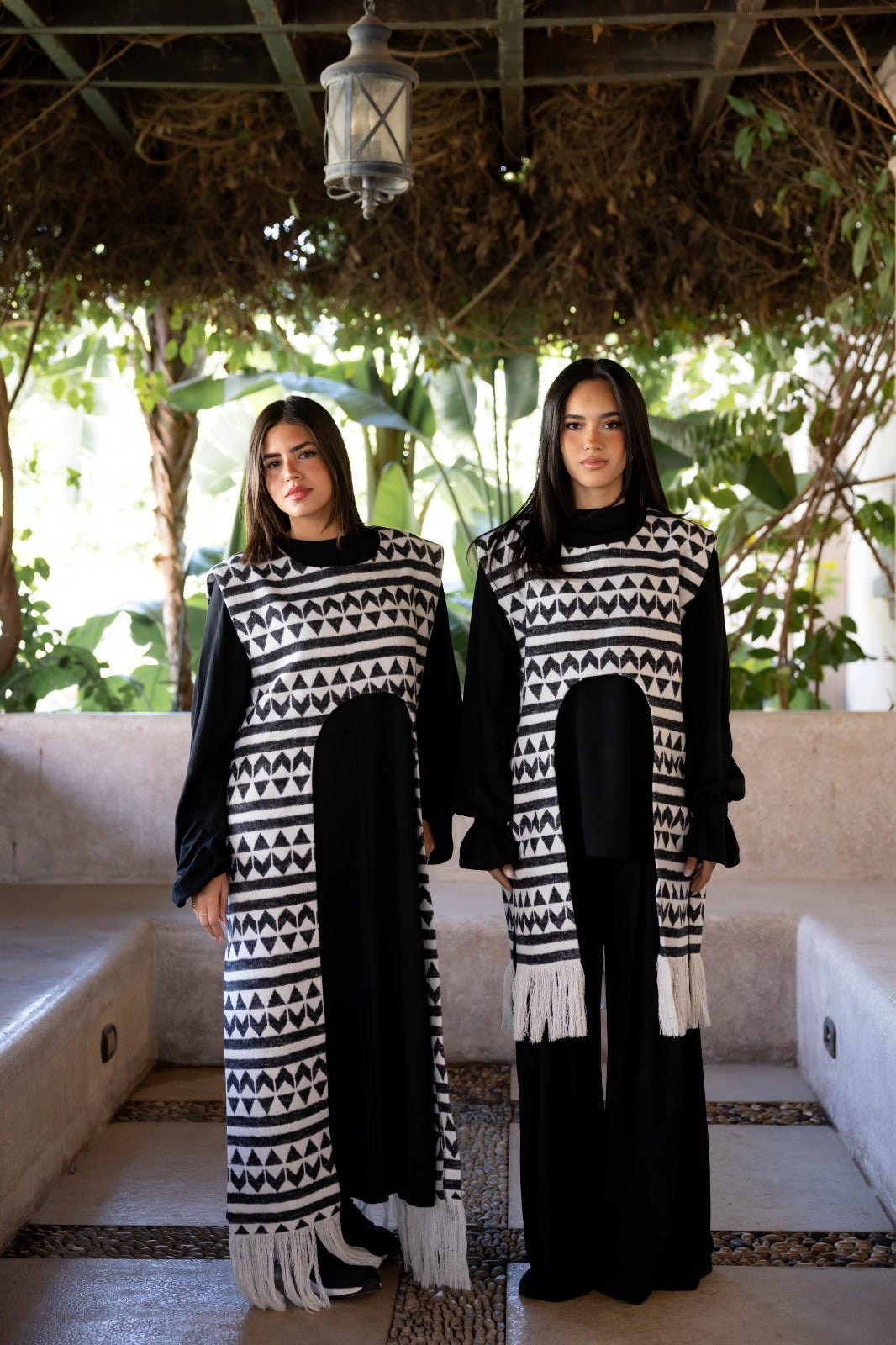 Set of 2 long punsho + long dress - Creations