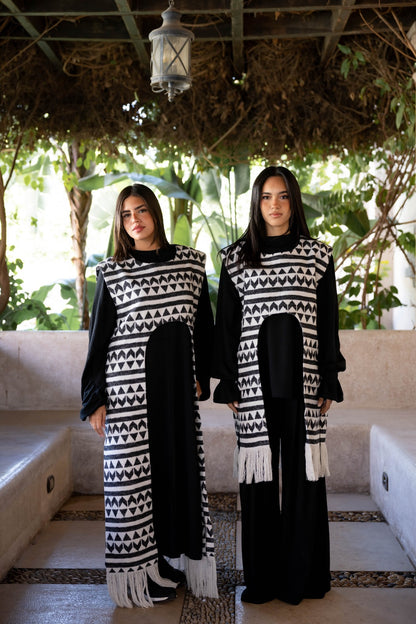 Set of 2 long punsho + long dress - Creations