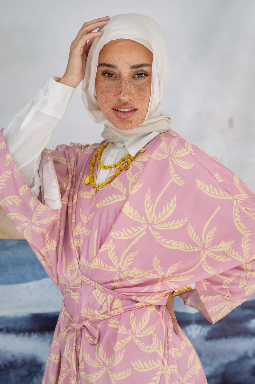 Pink Palm Dress - Anjum