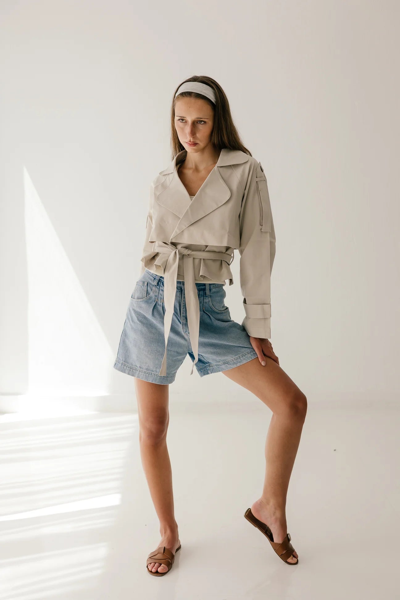 Cropped Trench Jacket - Notch