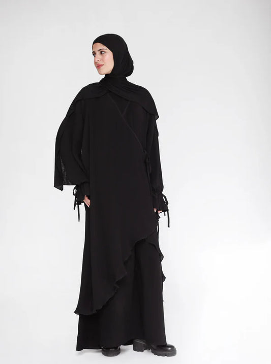 The layered Due abaya - Modesty abaya