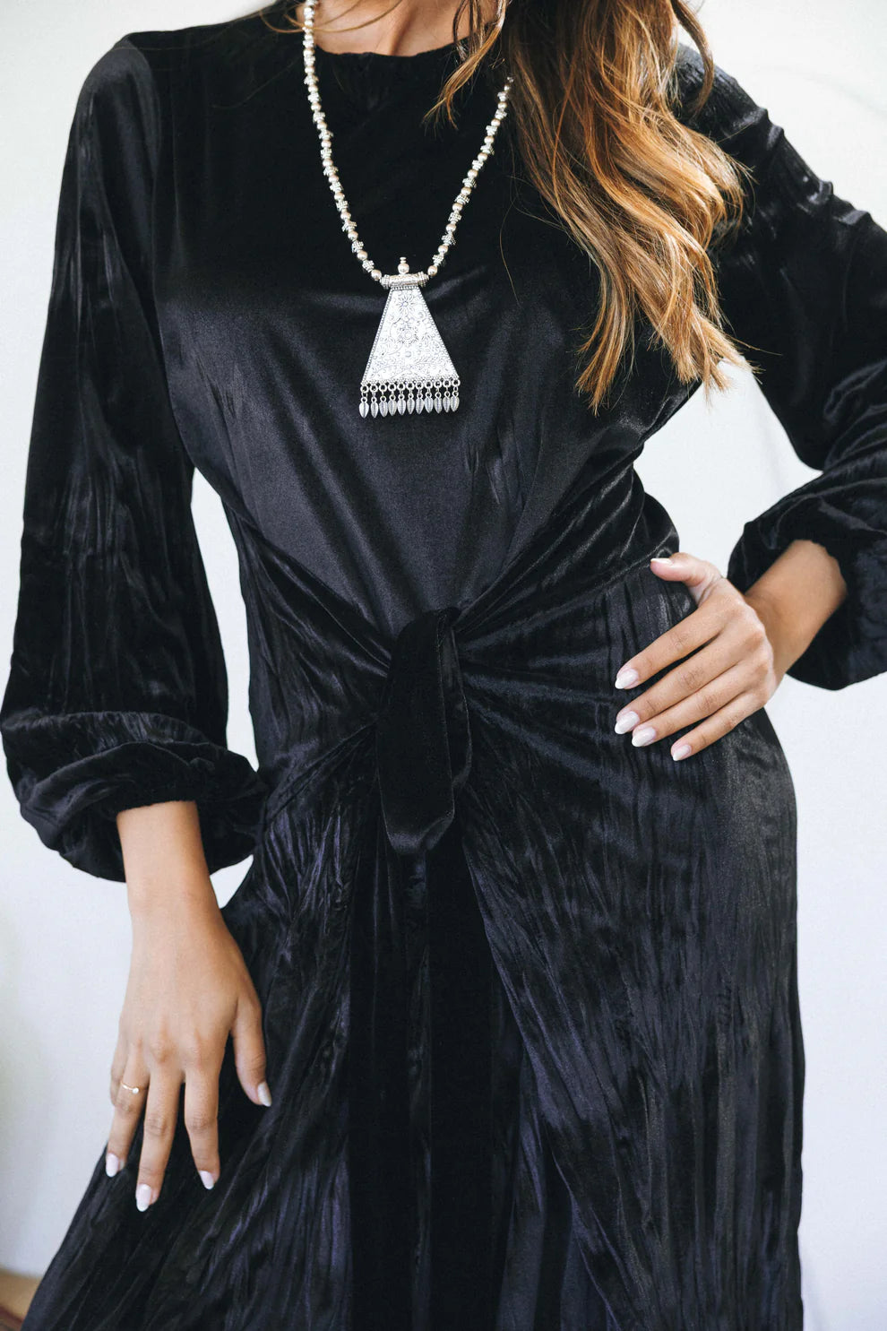 Basic wrapped dress - Jeno