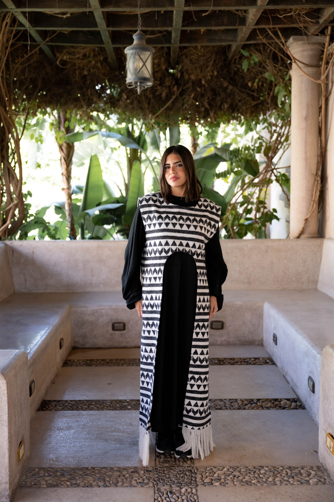 Set of 2 long punsho + long dress - Creations