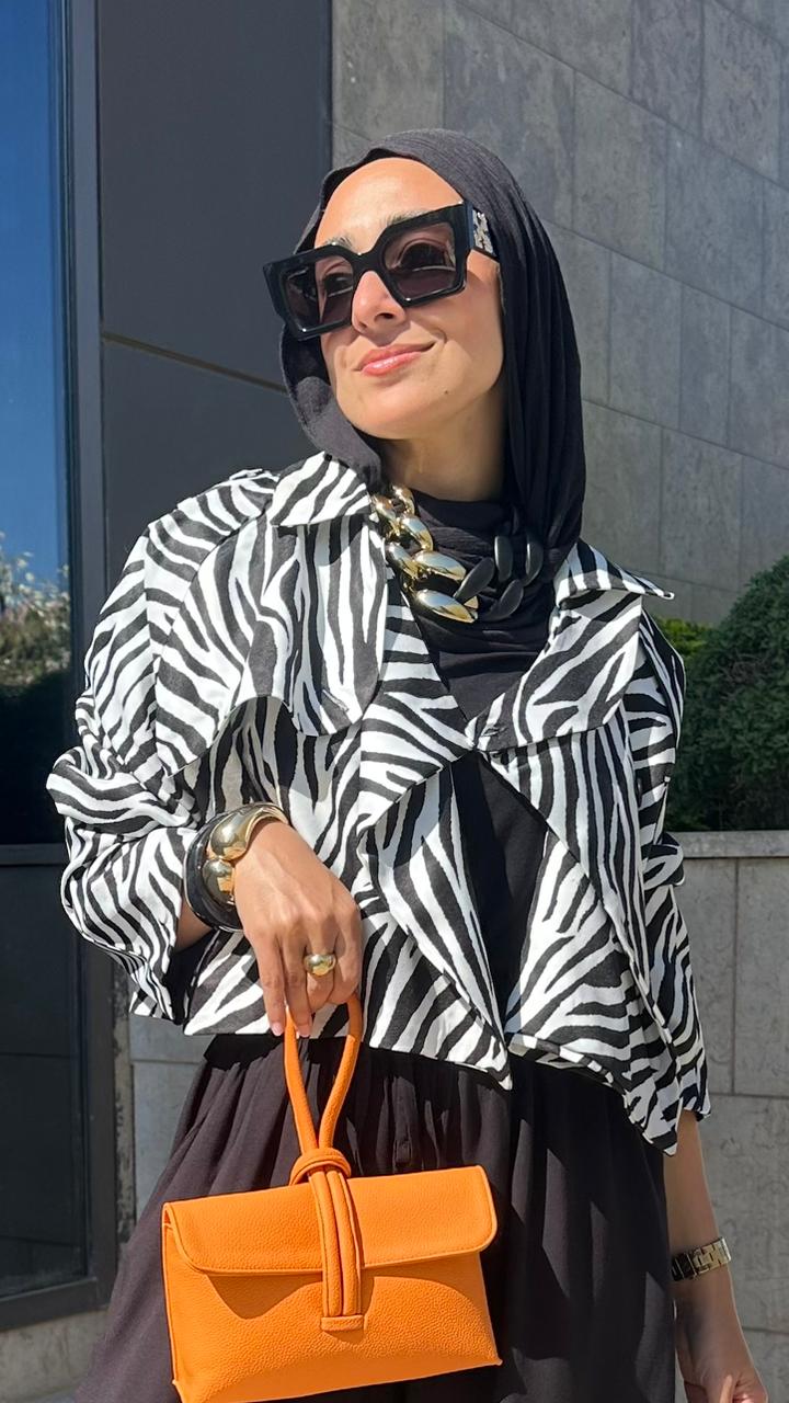 Wild Savanna Cropped Blazer - Jessy Fahmy