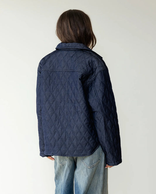 Denim Puffer Jacket - ASCIA