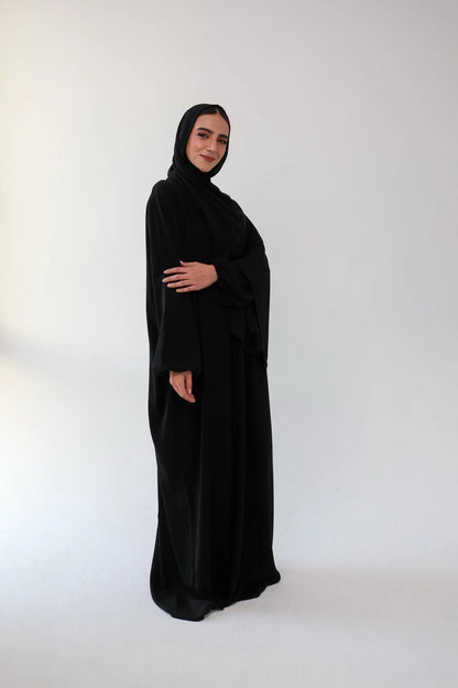 The Prayer Abaya - Plain Black - marmelade