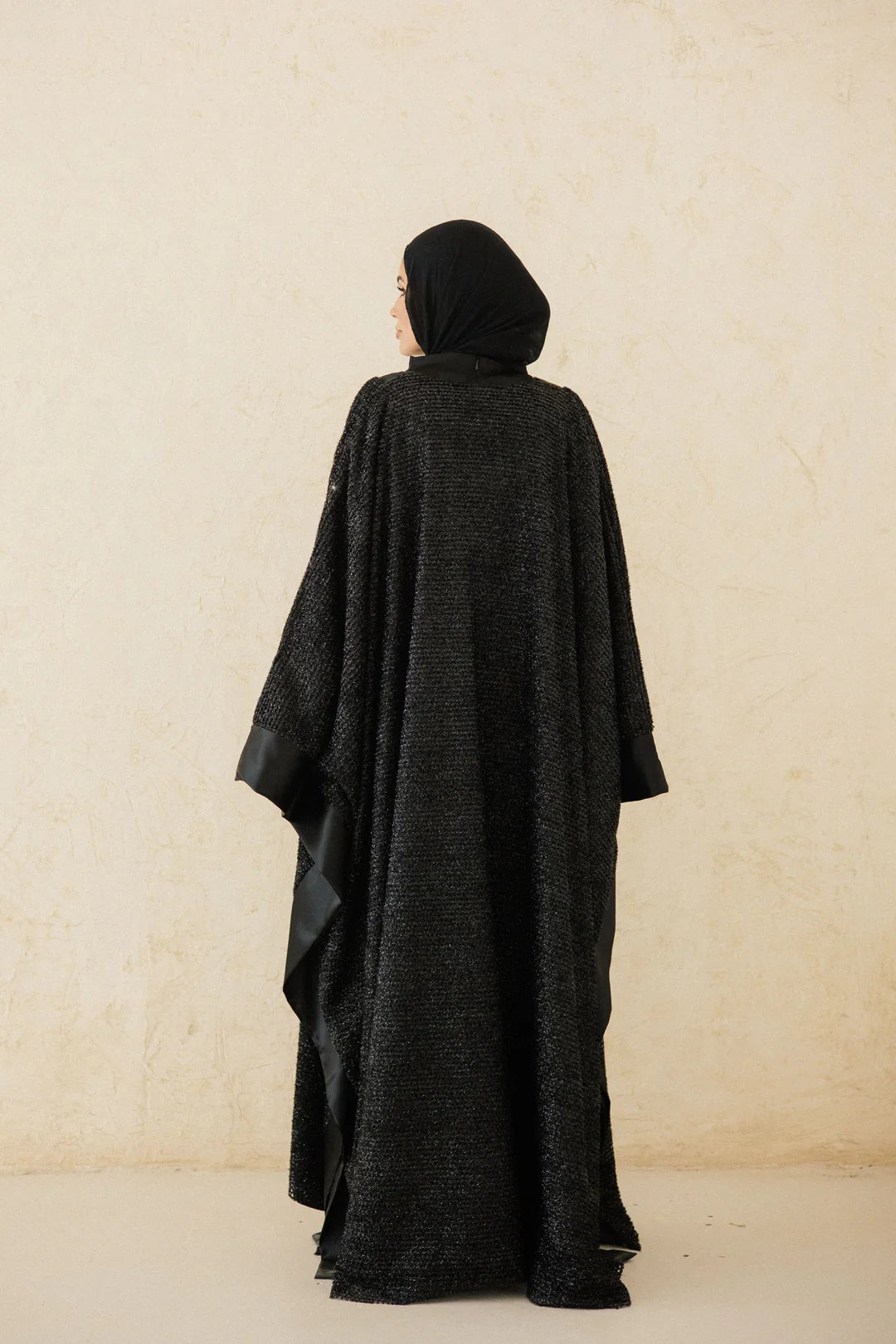Midnight Layered Net Kaftan -Taj