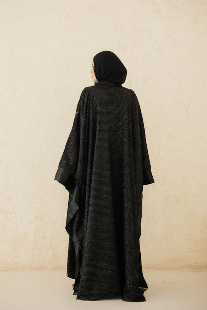 Midnight Layered Net Kaftan -Taj