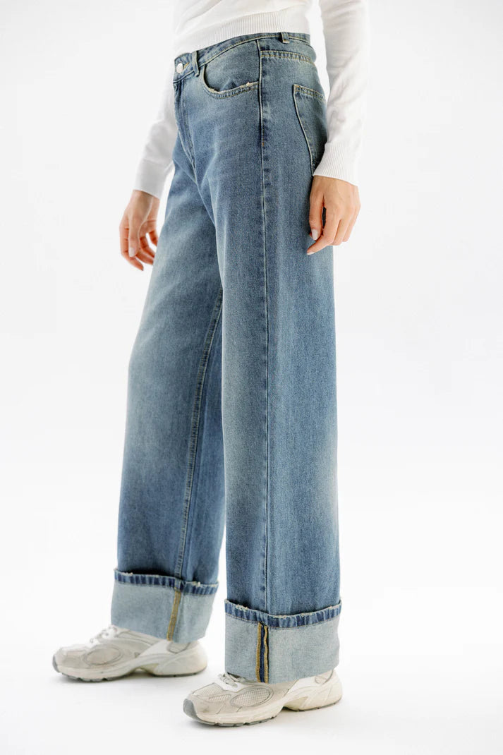 Folded Denim pants - OBI
