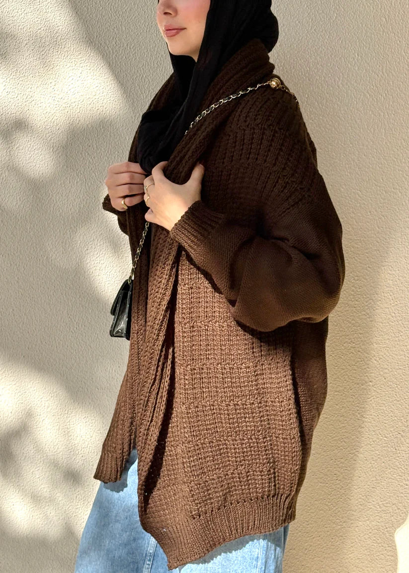Knit hug cardigan - Double anne