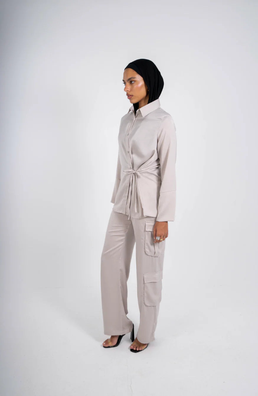 Statement satin shirt - Be empire