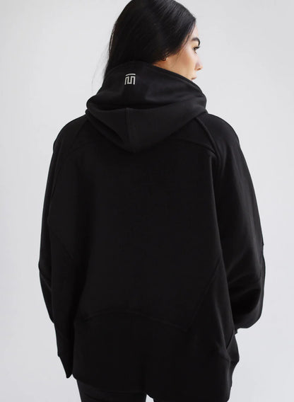 Midnight Zip Relaxed Hoodie - Tamaa