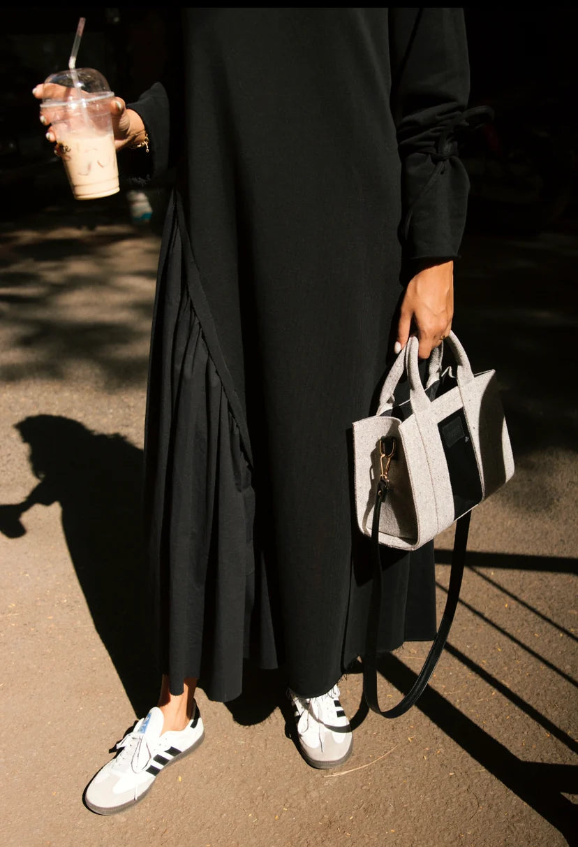 Melton x poplin dress Winter edition (Extra Long) - NOTCH