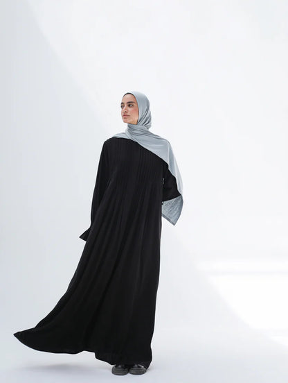 Front pleated abaya dress - Modesty- L