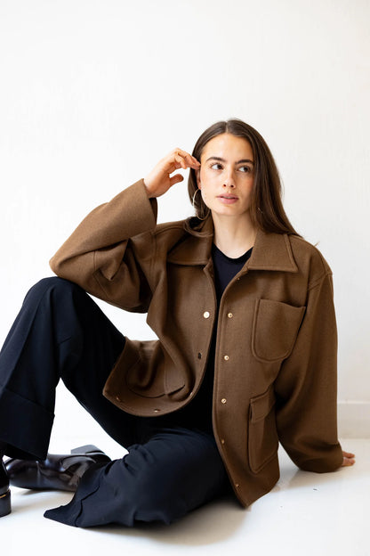 Maple Jacket - peach & mint