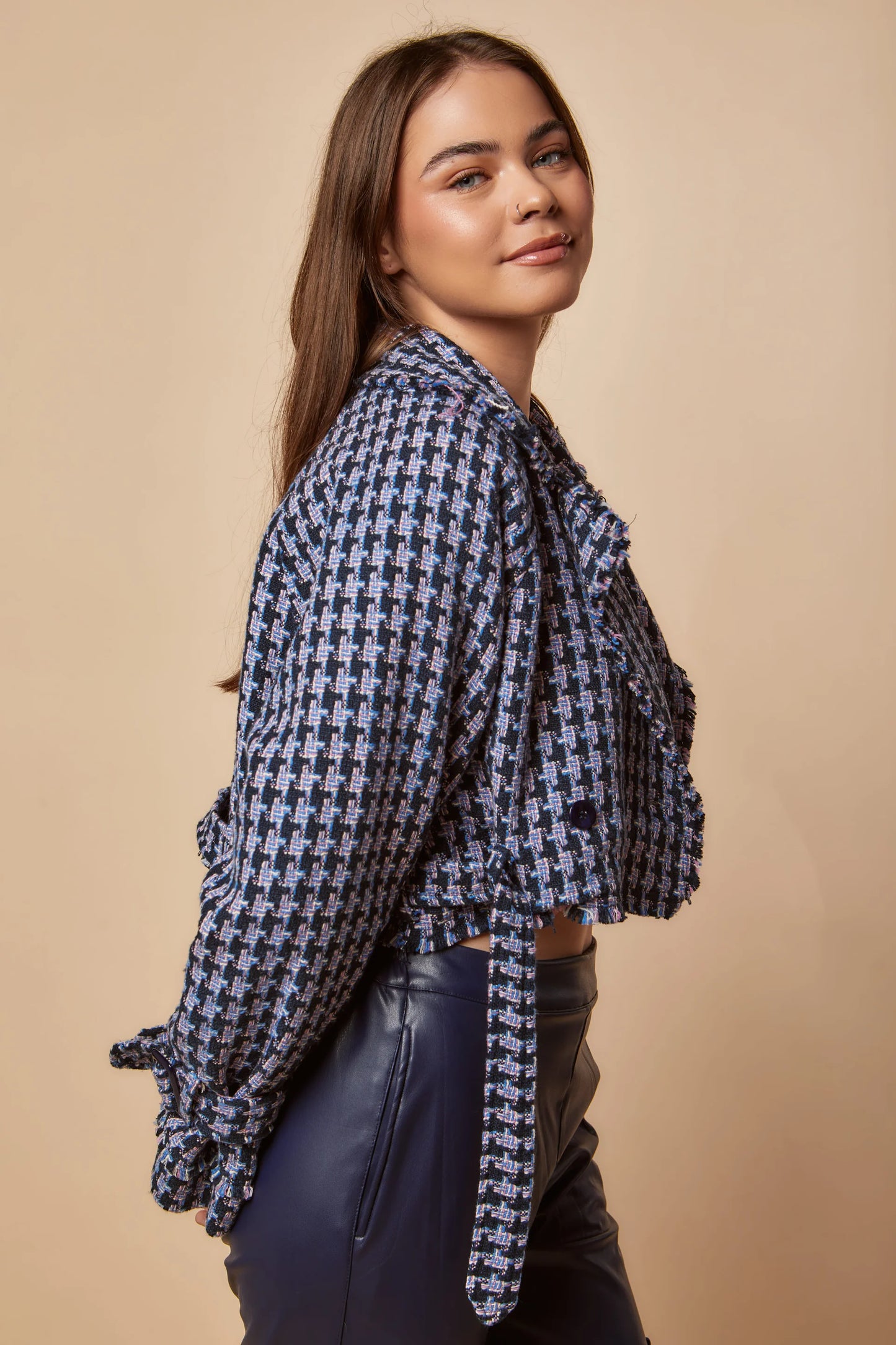 Tweed Cropped Jacket - Nahla el alfy