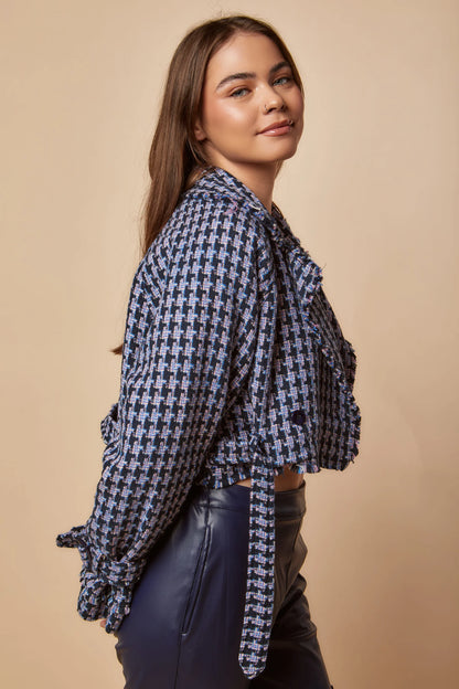 Tweed Cropped Jacket - Nahla el alfy
