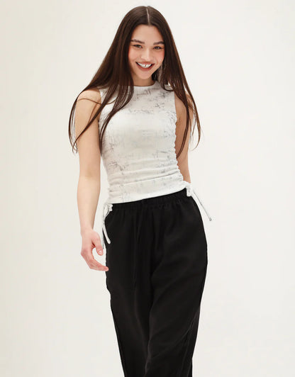 Linen black pants - Tamaa
