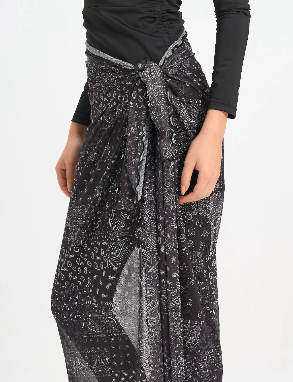 Paisley Mesh Wrap - Le maillot