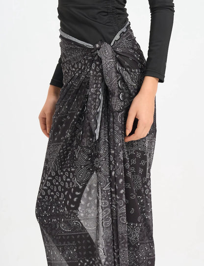 Paisley Mesh Wrap - Le maillot