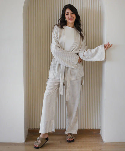 Striped Linen Set - Amalia