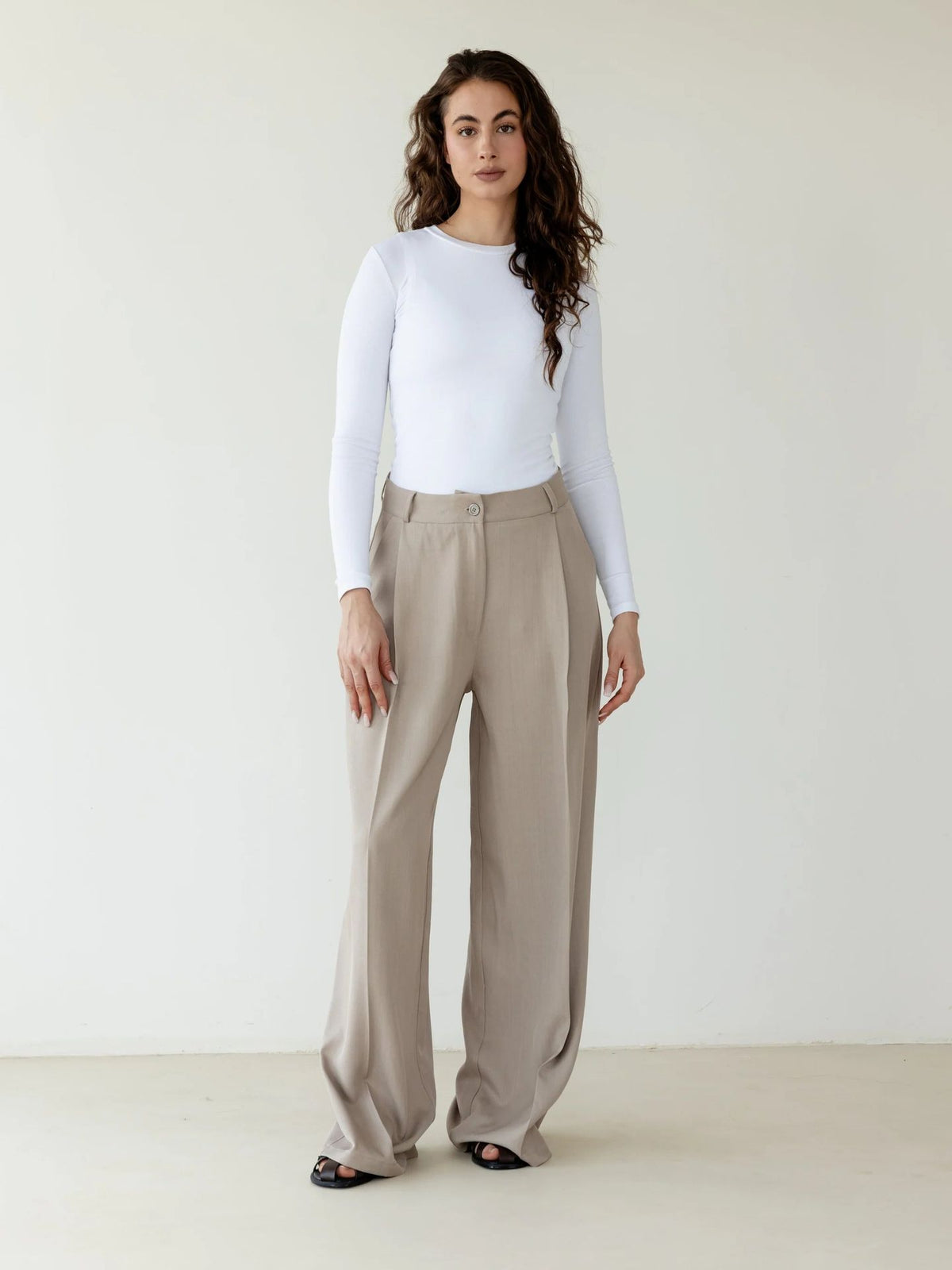 Trousers with double pleats - Ascia-S-Black