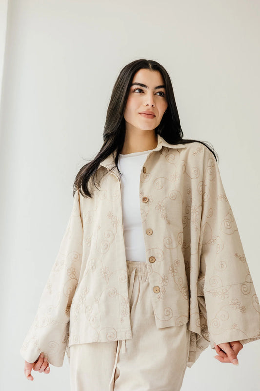 Embroidered  Cape - Amalia