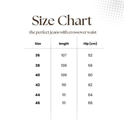 The perfect jeans with crossover waist - Amalia