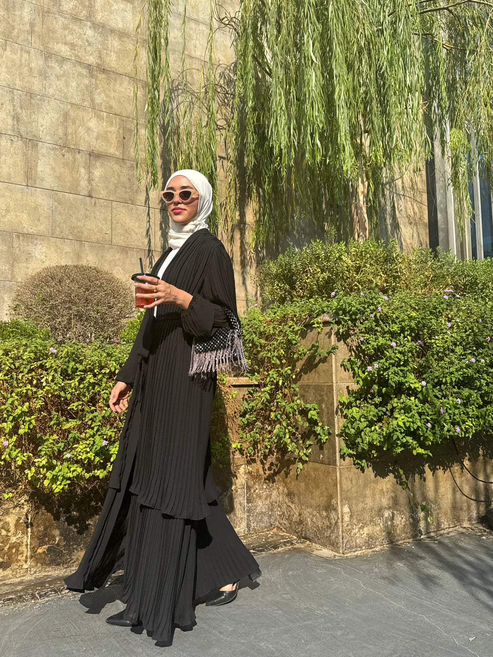 Crystal Double Layered Kaftan - Hazie