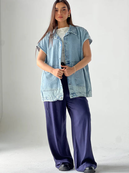 oversized Denim vest - Traumen