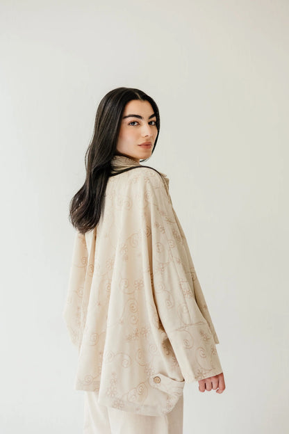 Embroidered  Cape - Amalia