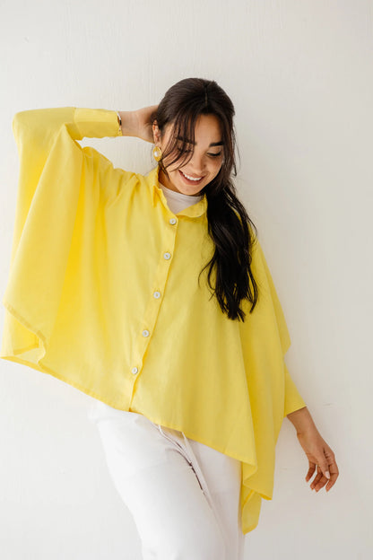 City Diaries Linen Cape - Amalia
