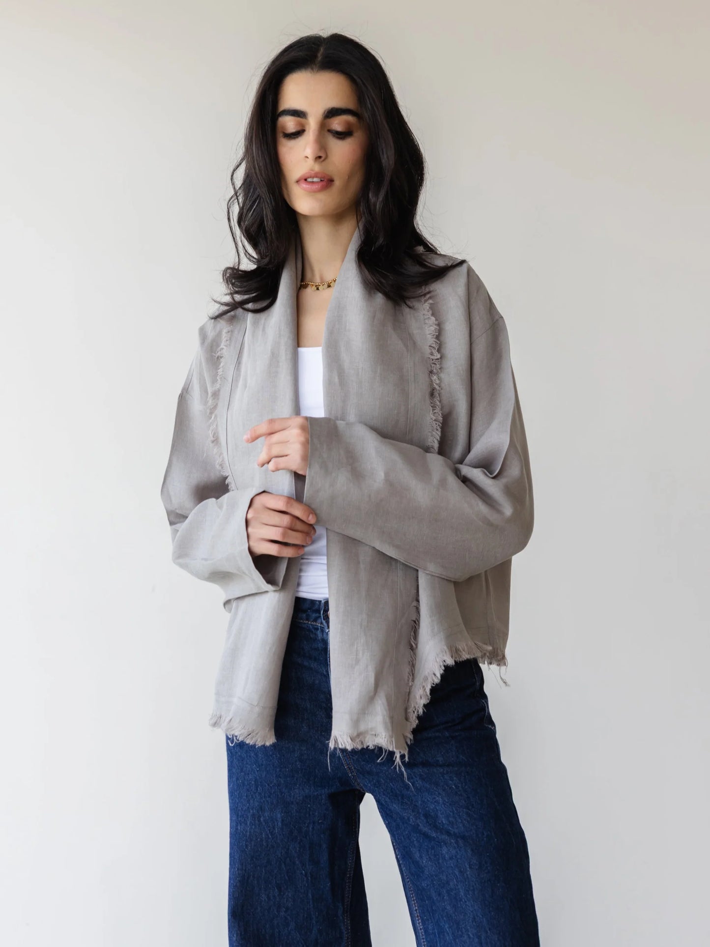 Fringe Ease Kimono - ASCIA