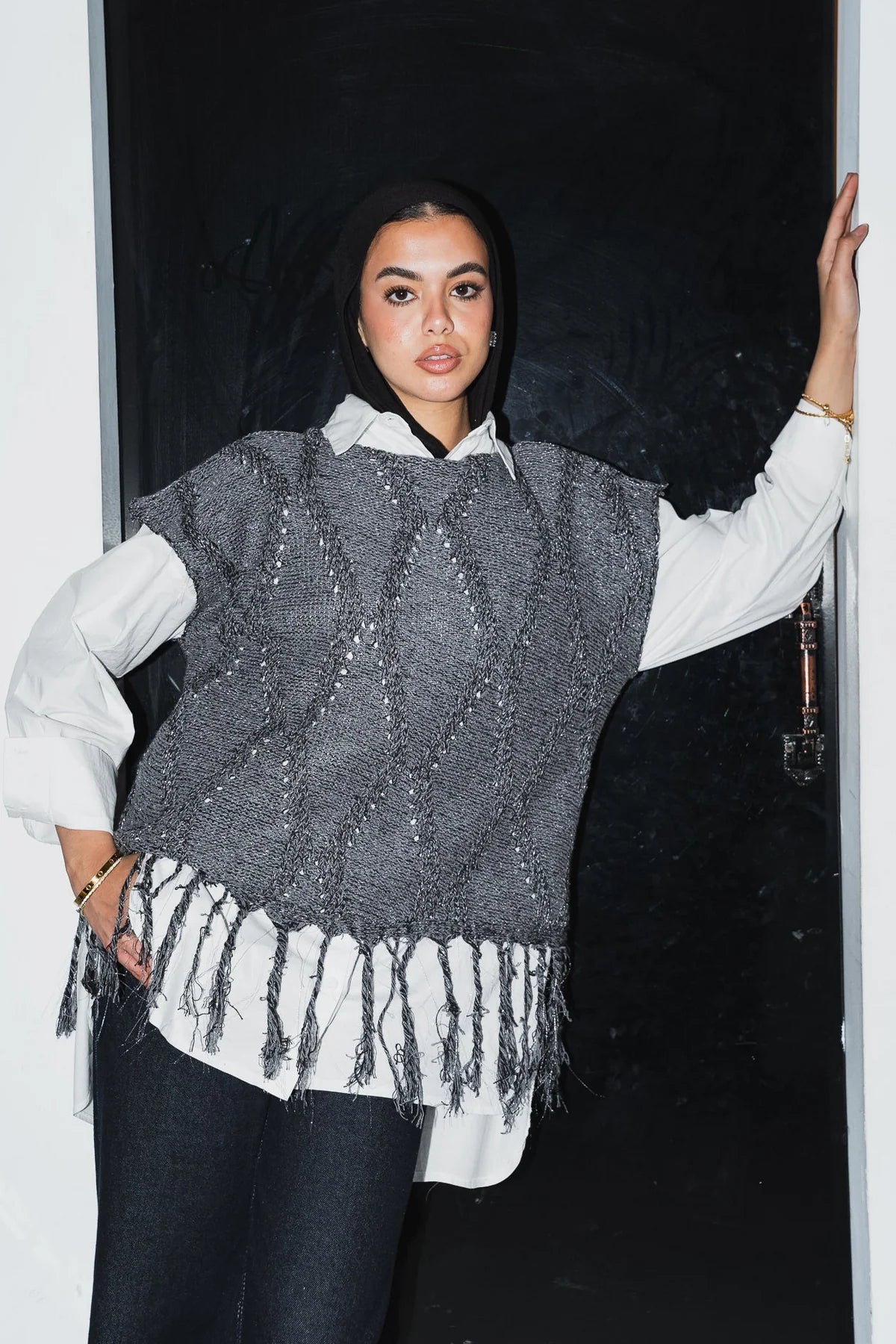 Shimmer vest tassels - Double anne
