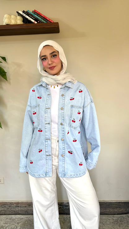 CHERRY DENIM JACKET - Traumen