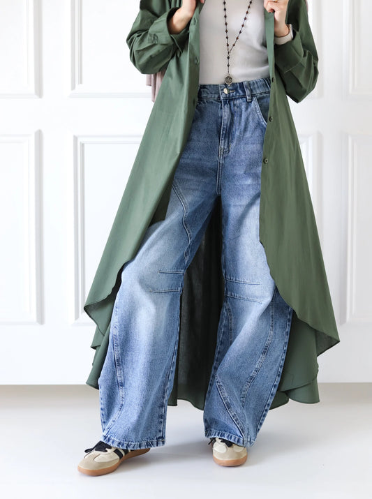 Balloon Denim Pants - Zeyylan