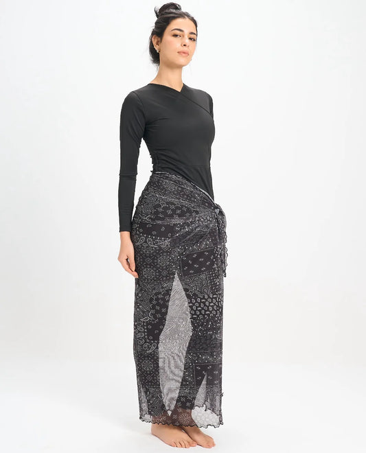 Paisley Mesh Wrap - Le maillot