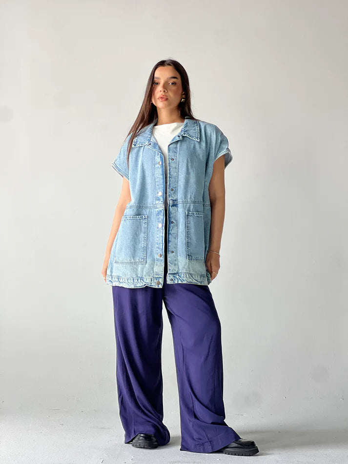 oversized Denim vest - Traumen