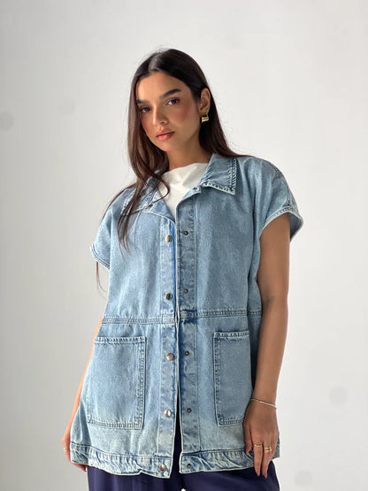 oversized Denim vest - Traumen