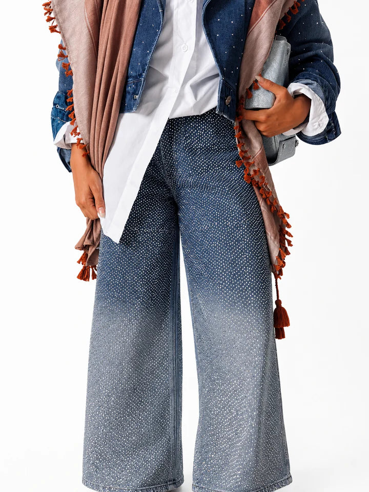 Denim Pants with Studs - TAA