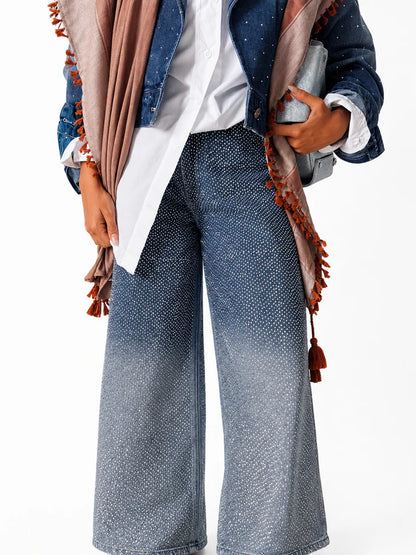 Denim Pants with Studs - TAA