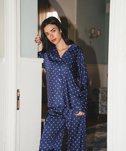 pink sky satin pj pants - Chummy